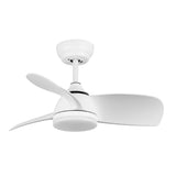 ZNTS 28 In Intergrated LED Ceiling Fan Lighting with White ABS Blade W136755951