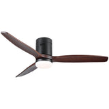 ZNTS 52 In.Intergrated LED Low Profile Ceiling Fan with Dimmable Light W136782845