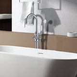 ZNTS Freestanding Bathtub Faucet with Hand Shower W1533125096