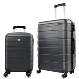 ZNTS Luggage Sets 2 Piece, 20 inch 24 inch Carry on Luggage Airline Approved, ABS Hardside Lightweight W1625122315