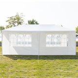 ZNTS 3 x 6m Four Sides Waterproof Tent with Spiral Tubes White 68326696