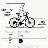 ZNTS 21 Speed Hybrid bike Disc Brake 700C Road Bike For men women's City Bicycle W101963876