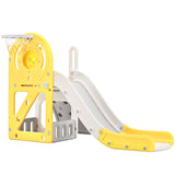 ZNTS Toddler Climber and Slide Set 4 in 1, Kids Playground Climber Freestanding Slide Playset with PP304158AAL