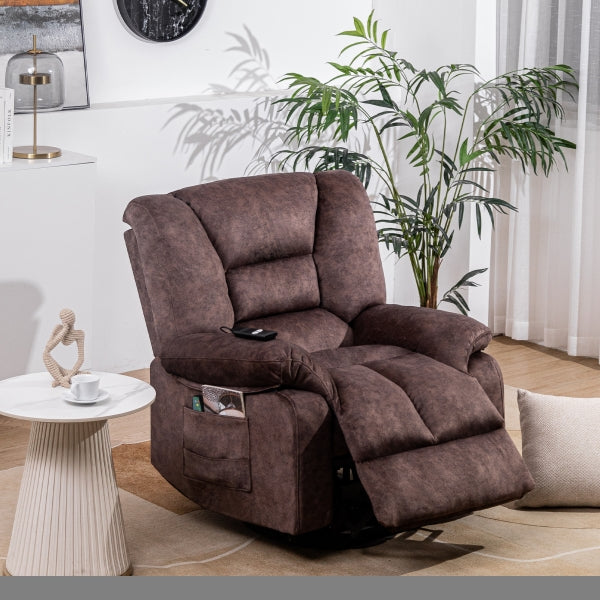 ZNTS Oversized Power Lift Recliner Chair Sofa for Elderly with Massage and Heating W169283064