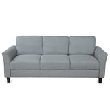 ZNTS 3-Seat Sofa Living Room Linen Fabric Sofa WF191004AAE