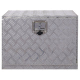 ZNTS 24inch Aluminum tool box,heavy duty truck bed tool box,outdoor trailer pickup tool box,RV W46581858