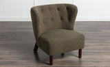 ZNTS Accent Chair, Upholstered Armless Chair Lambskin Sherpa Single Sofa Chair with Wooden Legs, Modern WF316705AAG