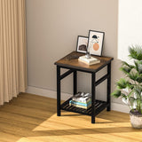 ZNTS Nightstand, End Table, Bamboo Night Stand Bedside Table, Side Table for Bedroom Living Room Lounge, 57898306