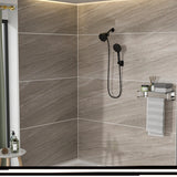 ZNTS Multi Function Dual Shower Head - Shower System with 4.7" Rain Showerhead, 8-Function Hand Shower, W124362287
