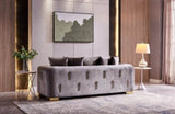 ZNTS Impreza Modern Style Sofa in Silver B009141290