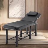 ZNTS Professioanl Massage Table , Backrest Adjustable, Removable Headrest, Bottom Shelf Storage , Memory W1422142222