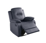 ZNTS Elegant Modern Ebony Color Microfiber Motion Recliner Chair 1pc Couch Manual Motion Plush Armrest B011P163883