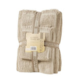 ZNTS Cotton Dobby Slub 6 Piece Towel Set B03596681