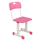 ZNTS Adjustable Student Desk and Chair Kit Pink 44829702