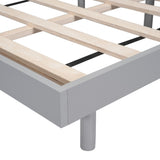 ZNTS Modern Design Queen Floating Platform Bed Frame for Grey Color W697123295