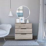 ZNTS Kaia 3 Drawers Dresser, Superior Top -Light Gray B07091878
