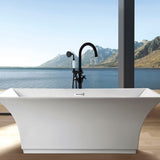 ZNTS Freestanding Bathtub Faucet with Hand Shower W1533125099