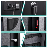 ZNTS 5 Gun Safe for Home Rifle and Pistols, Quick Access Electronic Keypad Rifle Gun with 3 Pistol W39642640