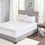 ZNTS Hypoallergenic 3" Cooling Gel Memory Foam Mattress Topper with Removable Cooling Cover B03595140