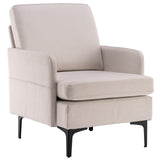 ZNTS Lounge Chair, Comfy Single Sofa Accent Chair for Bedroom Living Room Guestroom, Beige 30199746