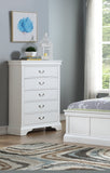 ZNTS Modern Bedroom Chest Of Drawers White Color Drawers Tall Chest Plywood HS00F4718-ID-AHD