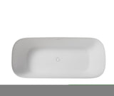 ZNTS Solid Surface Freestanding Bathtub 21S01104-67