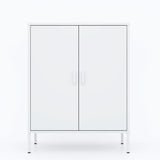 ZNTS Metal Storage Locker Cabinet, Adjustable Shelves Free Standing Sideboard Steel Cabinets for W1730119027