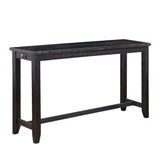 ZNTS Modern minimalist high bar table, made of noble black and elegant appearance, with USB socket W1897110481