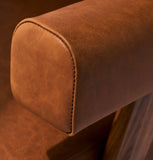 ZNTS Débora Lounge Chair - Walnut & Caramel Leather FA-SF1563A-WP-WALNUT-CARAMELM1