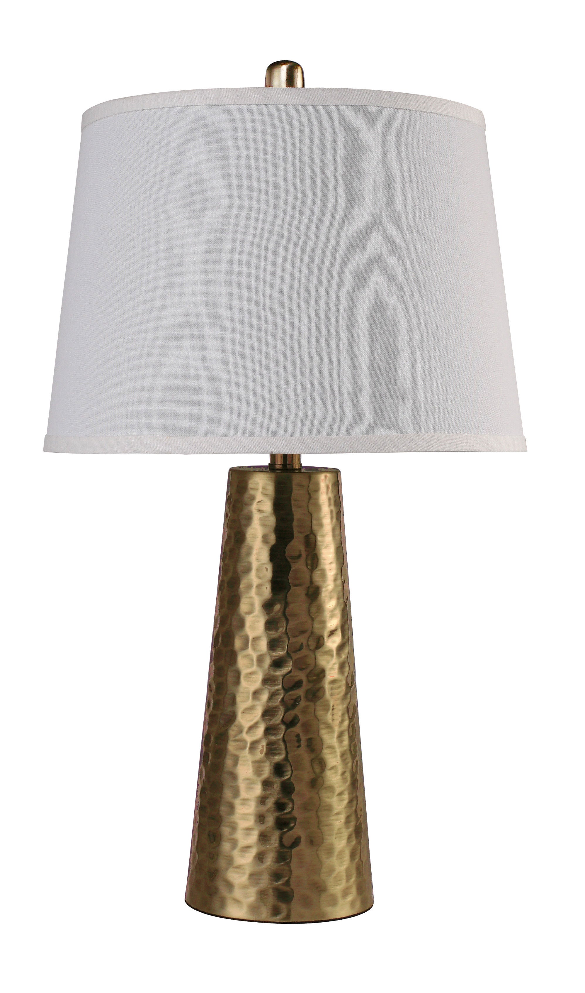 ZNTS 25"H A.B. leaf Hammered Table Lamp B080107012