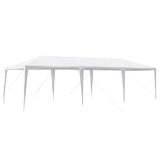ZNTS 3*9m Non-Cloth PE Cloth Plastic Sprayed Iron Pipe Outdoor Party Tent White 15998186