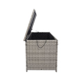 ZNTS Outdoor Storage Box, 113 Gallon Wicker Patio Deck Boxes with Lid, Outdoor Cushion Storage Container W32965343