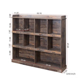 ZNTS 10-shelf Bookcase W33165694