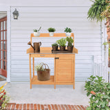 ZNTS Garden Workbench With Drawers And Cabinets 11944963