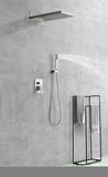 ZNTS Shower System,Waterfall Rainfall Shower Head with Handheld, Shower Faucet Set for Bathroom Wall W127263354