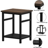 ZNTS Nightstand, End Table, Bamboo Night Stand Bedside Table, Side Table for Bedroom Living Room Lounge, 57898306