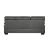 ZNTS Modern Sleek Design Living Room Furniture 1pc Sofa Dark Gray Fabric Upholstered Comfortable Plush B01167250