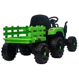 ZNTS Ride on Tractor with Trailer,12V Battery Powered Electric Tractor Toy w/Remote Control,electric car W1396104249