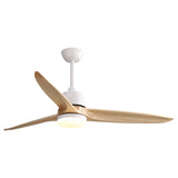 ZNTS 56 Inch Ceiling Fan Light With 6 Speed Remote Energy-saving DC Motor Matte White 56K001-WH