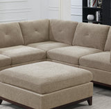 ZNTS Modular Living Room Furniture Corner Wedge Camel Chenille Fabric 1pc Cushion Wedge Sofa Couch B011104325