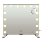 ZNTS Vanity Mirror with 14 Dimmable Bulbs, 19.7x23.6inch, 3-Color Modes Cosmetic Mirror with 5X 84226976