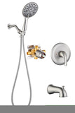 ZNTS 6 In. Detachable Handheld Shower Head Shower Faucet Shower System D92102BN-6