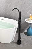 ZNTS Mount Bathtub Faucet Freestanding Tub Filler Matte Black Standing High Flow Shower Faucets with W92867774