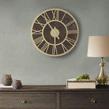 ZNTS 23.6" Wood Wall Clock B03598872