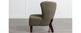 ZNTS Accent Chair, Upholstered Armless Chair Lambskin Sherpa Single Sofa Chair with Wooden Legs, Modern WF316705AAG