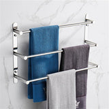 ZNTS THREE Stagger Layers Towel Rack SUS304 Stainless Steel Hand Polishing Mirror Polished Finished 63717973