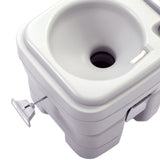 ZNTS 5.3 Gallon 20L Flush Outdoor Indoor Travel Camping Portable Toilet for Car, Boat, Caravan, Campsite, W10411W0161