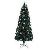 ZNTS 7FT Small Light Fiber Optic Christmas Tree 290 Branches 29963026