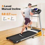 ZNTS Folding Treadmills for Home - 3.5HP Portable Foldable with Incline, Electric Treadmill for Running W215121783