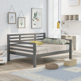 ZNTS Wooden Full Size Daybed with Clean Lines, Gray WF199367AAE